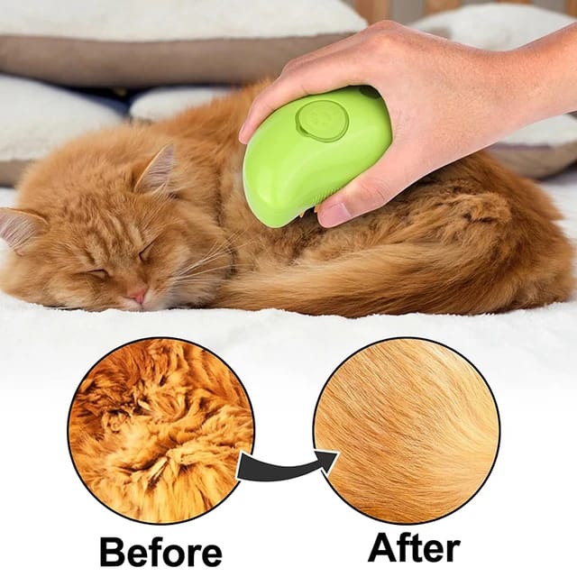 3in1 Pet Cleaning Steam Brush