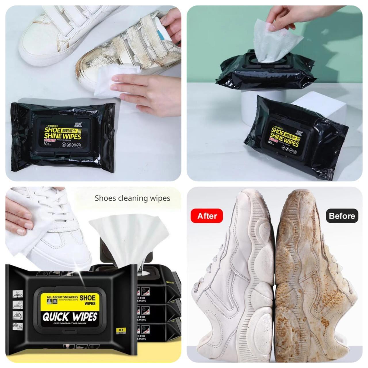 Shoe Shine Wipes Pack Of 60